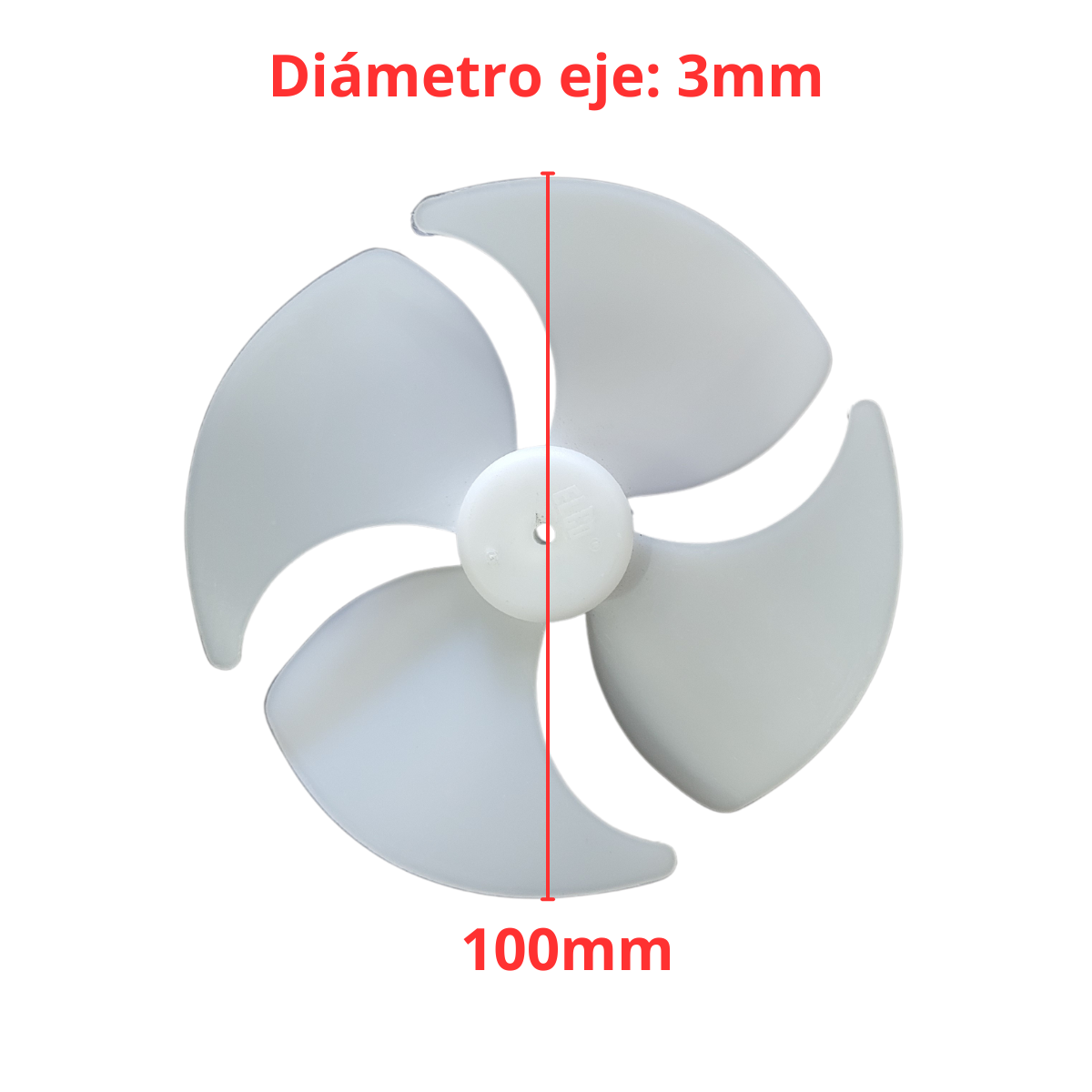 ASPA PLASTICA 100MM PARA HELADERAS NO FORST  