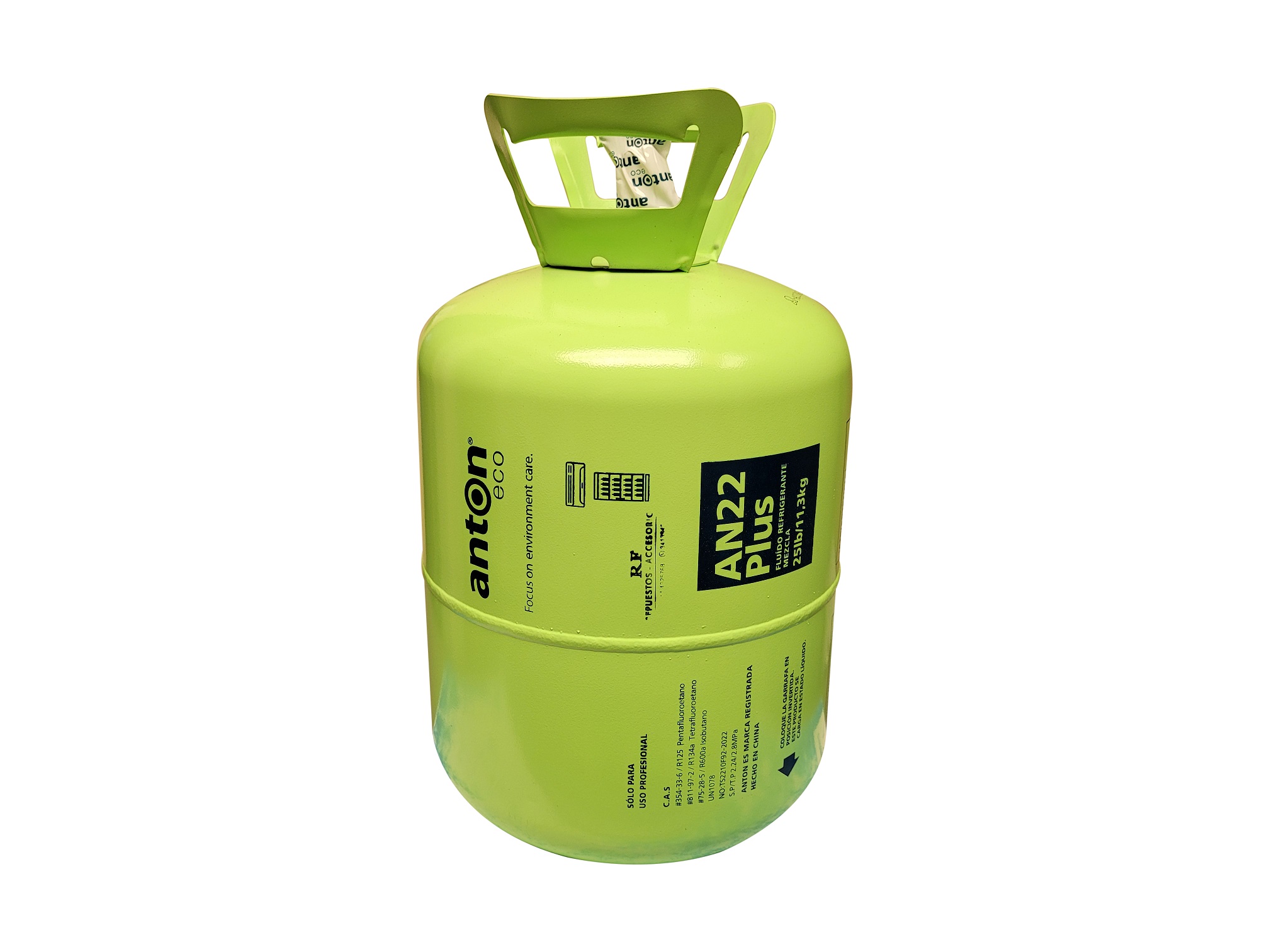 GARRAFA GAS REFRIGERANTE AN22 PLUS (R22) 11.3KG ANTON    