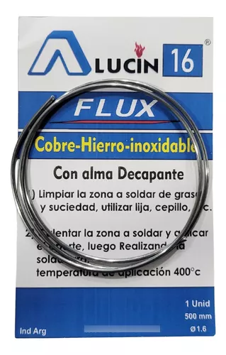 ALUCIN 16 SOLDADURA COBRE HIERRO ACERO INOXIDABLE  